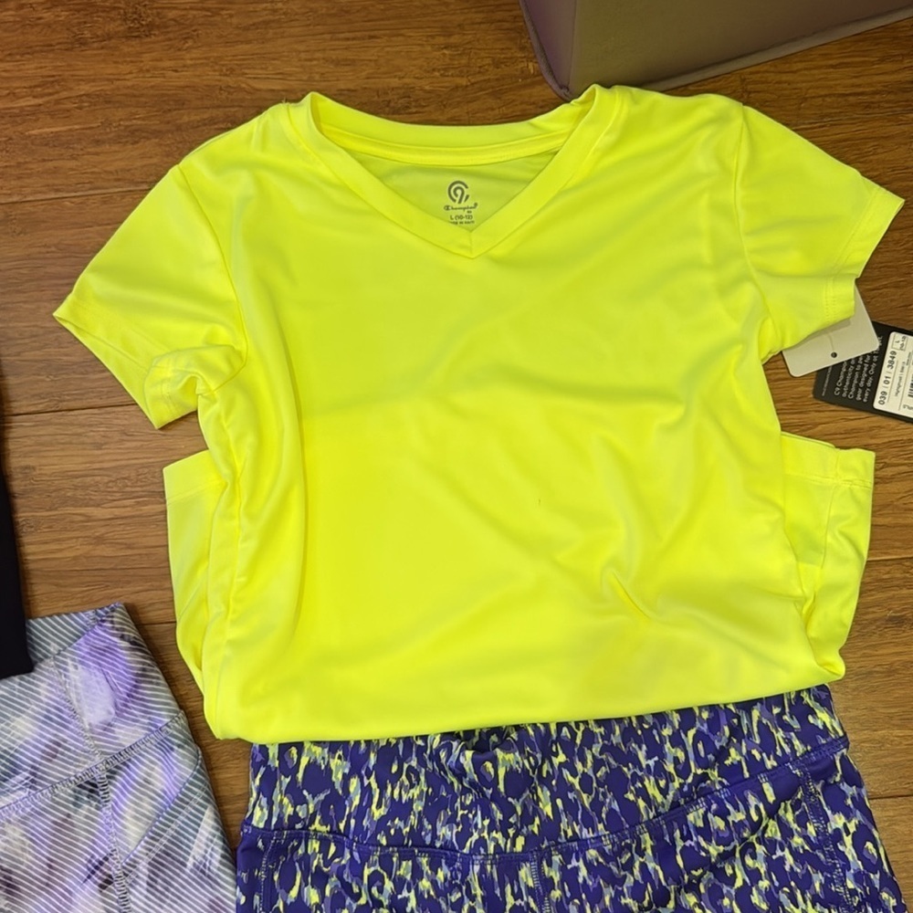 Girls Athleisure bundle: 3 tops and 3 leggings various brands large (10-12) - Picture 7 of 7